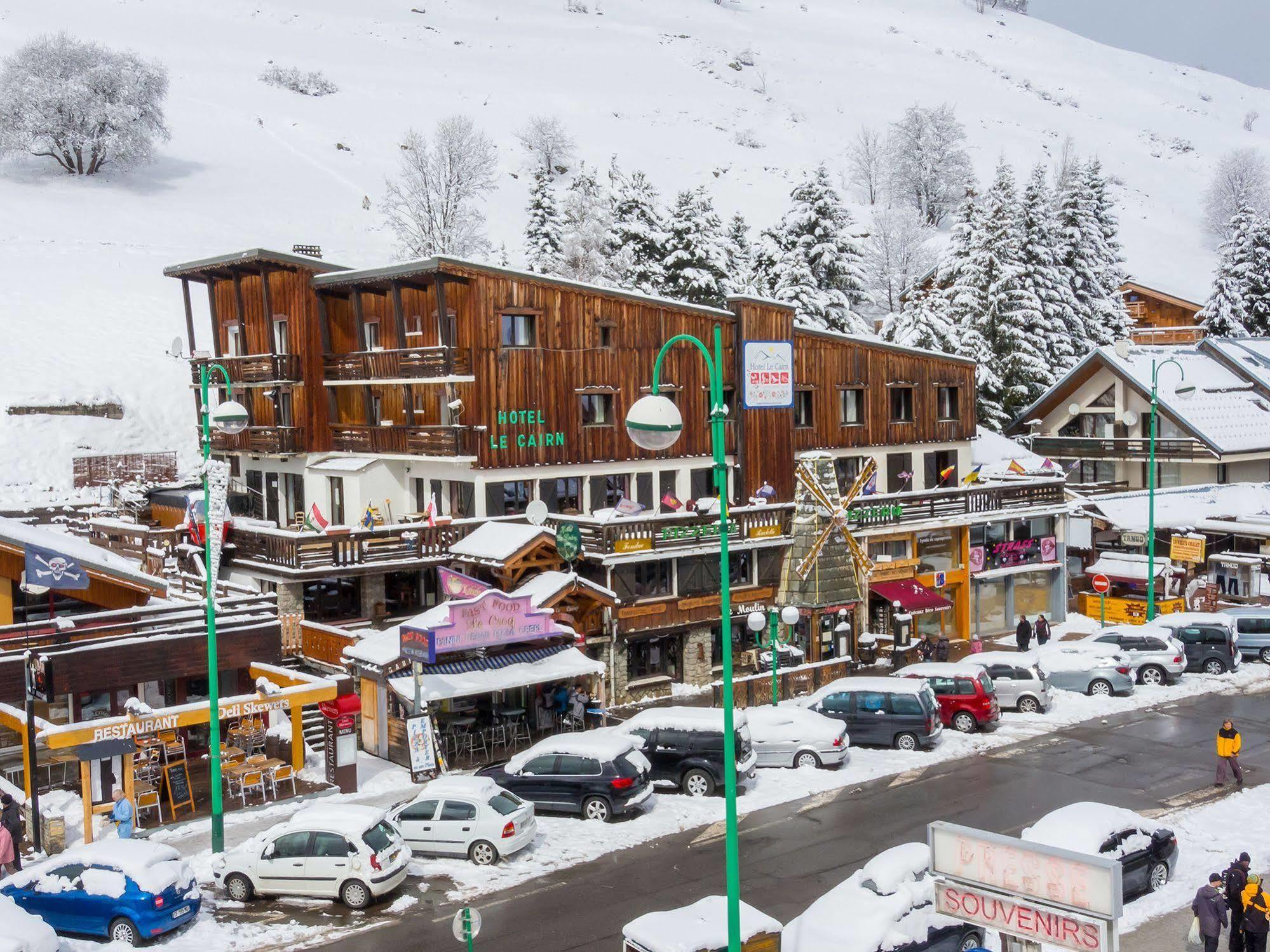 Hotel Le Cairn Les Deux Alpes Exteriör bild